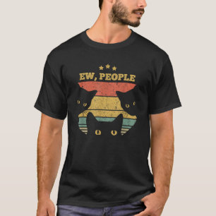 Camiseta Ow Pessoas Black Cat Retrage Sunset Anti-Thtro