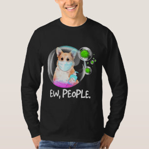 Camiseta Ow Pessoas Pembroke Welsh Corgi Facemask Dog