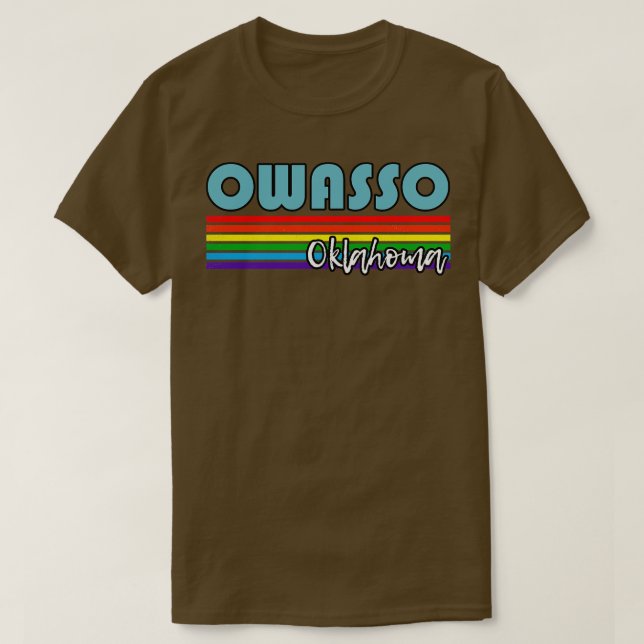 Camiseta Owasso Oklahoma Pride Owasso LGBT Gift LGBTQ Supp (Frente do Design)