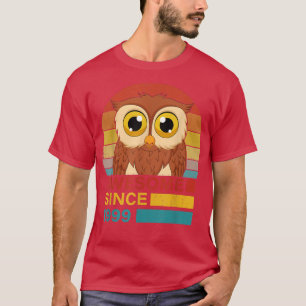 Camiseta Owl 1999 Birthday Funny Vintage Owl Retro Sunset