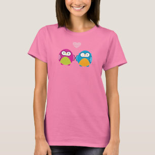 Camiseta OWL AMOR: garota brilhante + menino
