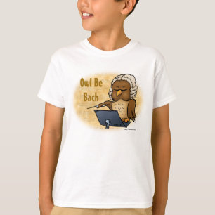 Camiseta Owl Be Bach Funny Kids T-Shirt