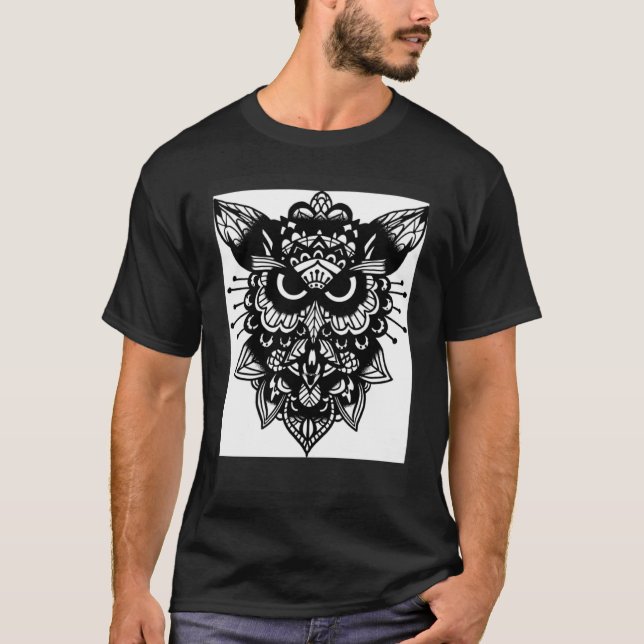 Camiseta Owl Bird Wisdom Smart (Frente)