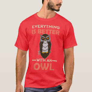 Camiseta Owl Birds Ornithologist Biology Biologist Night Cu