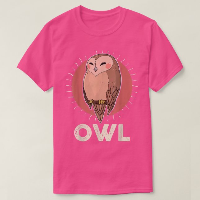 Camiseta Owl Birds Ornithologist Biology Biologist Night Cu (Frente do Design)