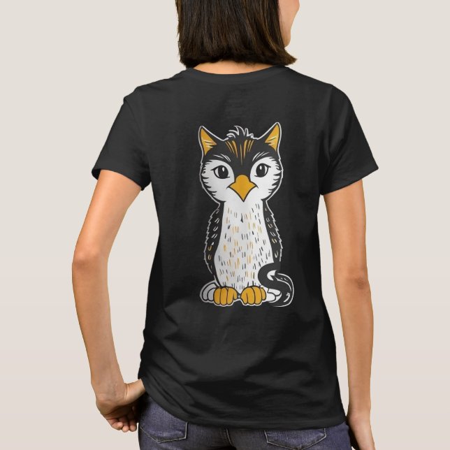 CAMISETA OWL CAT (Verso)