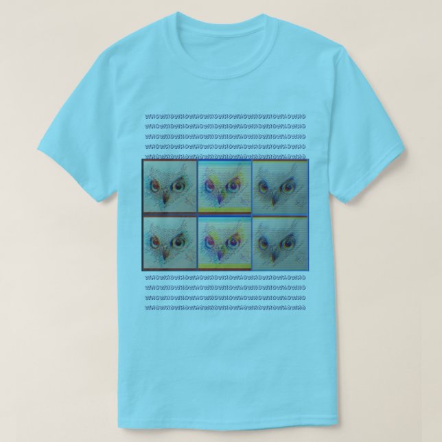 Camiseta Owl eyes 'Who you talkin to?" (Frente do Design)