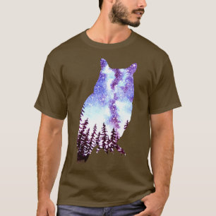 Camiseta Owl Forest Night Sky