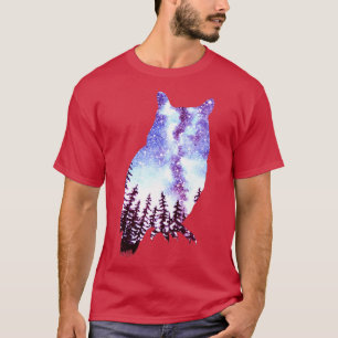 Camiseta Owl Forest Night Sky