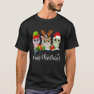 Camiseta Owl Lover Christmas Gift Funny Ows Febre Christmas