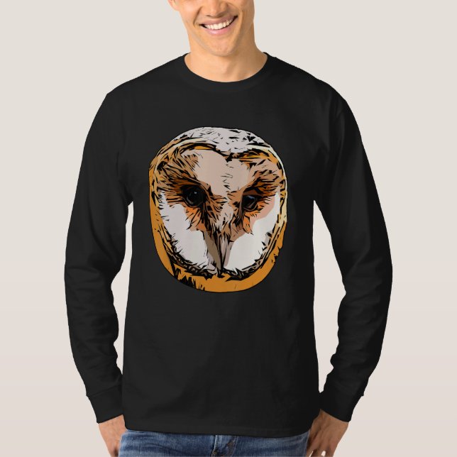 Camiseta Owl motif forest bird of prey imprint raptor wild  (Frente)