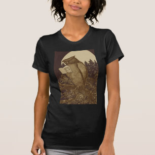 Camiseta Owl Reading por Moonlight