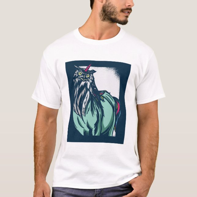 Camiseta Owl Unicorn (Frente)