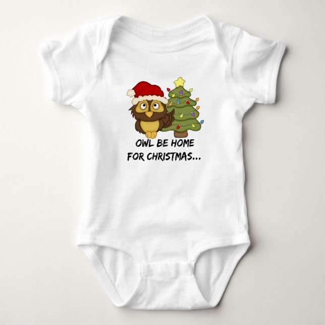 Camiseta OwlBeHome4Christmas (Frente)