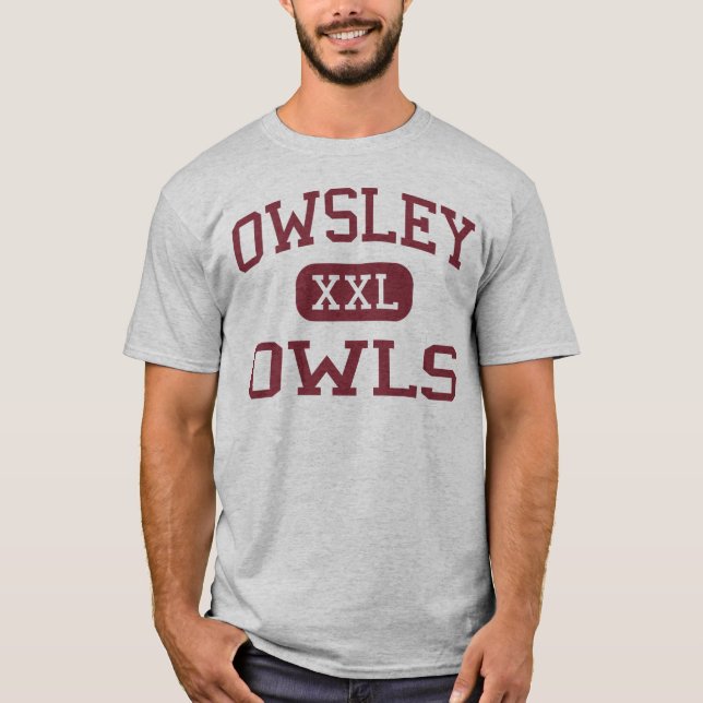 Camiseta Owsley - corujas - segundo grau - Booneville (Frente)