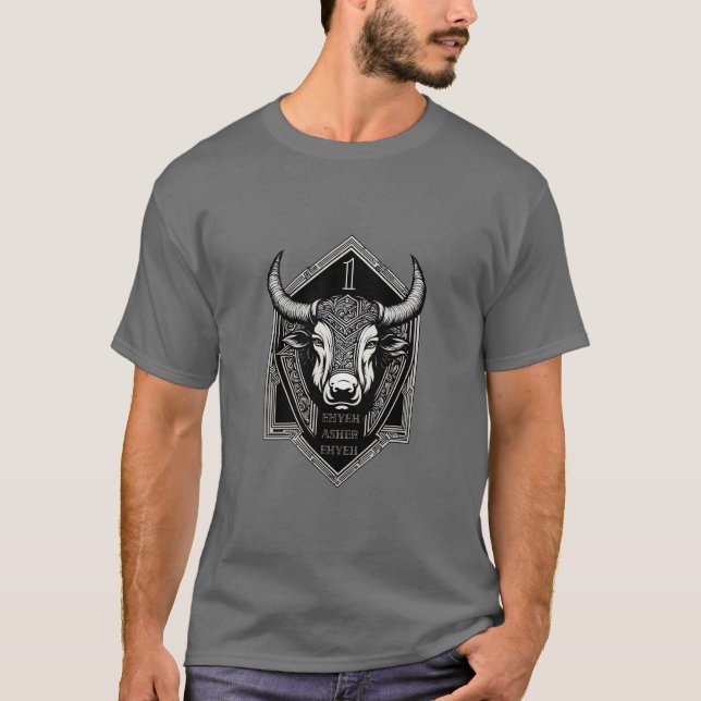 Camiseta Ox Ehyeh Asher Ehyeh Aleph Christian Unisex (Frente)