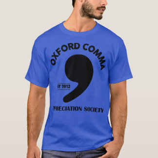 Camiseta Oxford Comma Appreciation Society