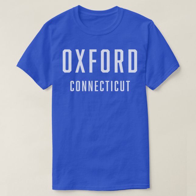 Camiseta Oxford Connecticut TSirt (Frente do Design)