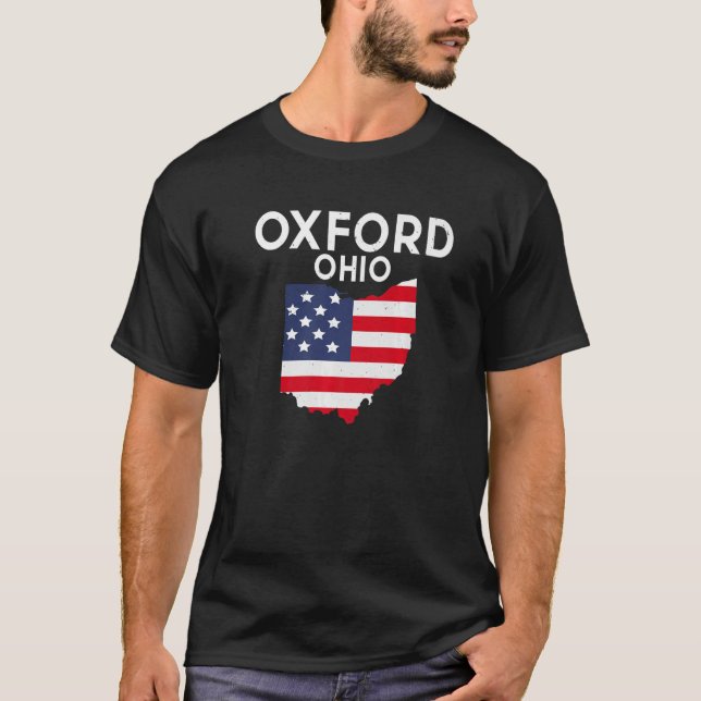 Camiseta Oxford Ohio EUA State America Viagem Ohiooan Premi (Frente)