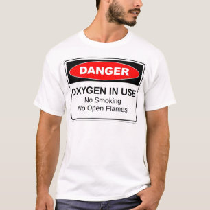 Camiseta Oxigênio do perigo no uso