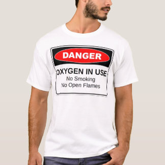Camiseta Oxigênio do perigo no uso