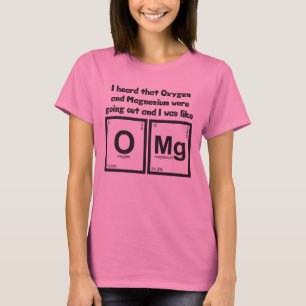 Camiseta Oxigênio e magnésio OMG