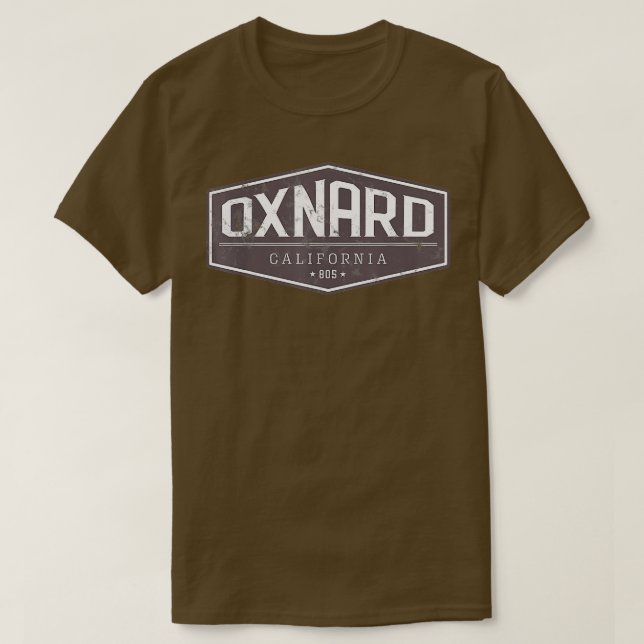 Camiseta Oxnard California 805 em dificuldades (Frente do Design)