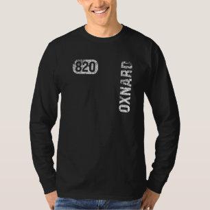 Camiseta Oxnard Califórnia Código de Área 820 Vintage Retro
