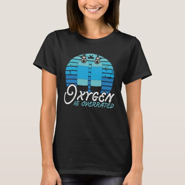 Camiseta Oxygen Is Overrated Swim Coach  Swimming (Frente)