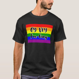 Camiseta Oy Vey, sou Gay Rainbow Flag