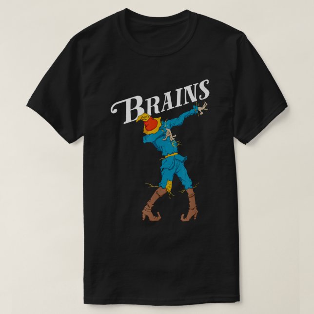 Camiseta OZ Dabbing Scarecrow Brain Shirt ArtClassic Wizard (Frente do Design)