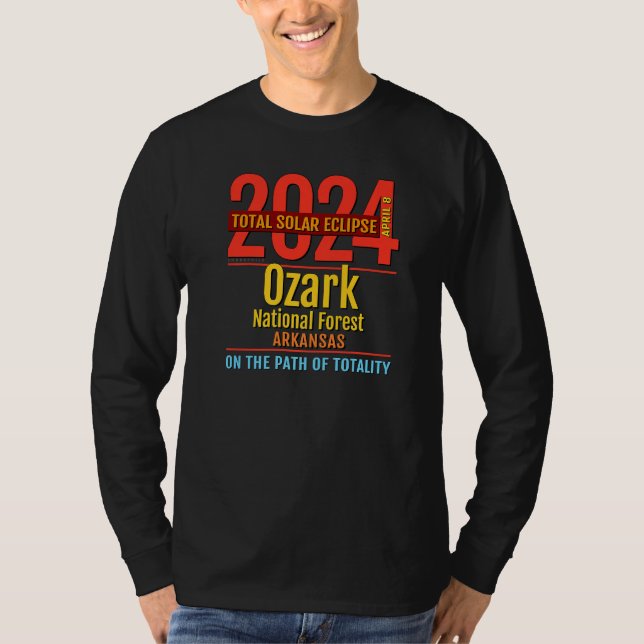 Camiseta Ozark National Forest Arkansas Total Solar Eclipse (Frente)