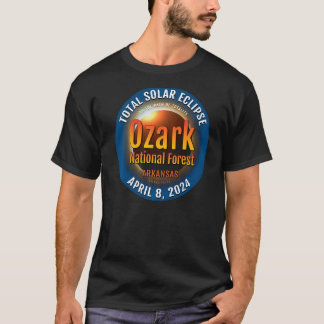 Camiseta Ozark National Forest Arkansas Total Solar Eclipse