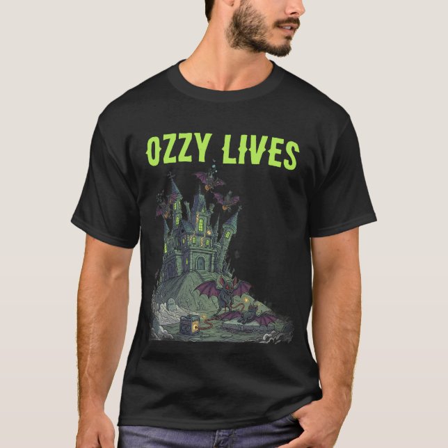 Camiseta Ozzy Lives-Assombrados (Frente)