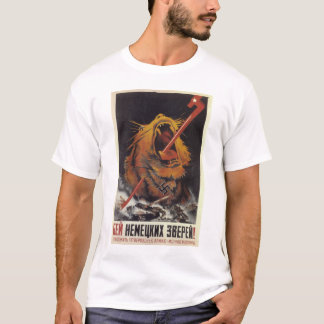 Camiseta P0511 - Bata o poster alemão do beasts_Propaganda