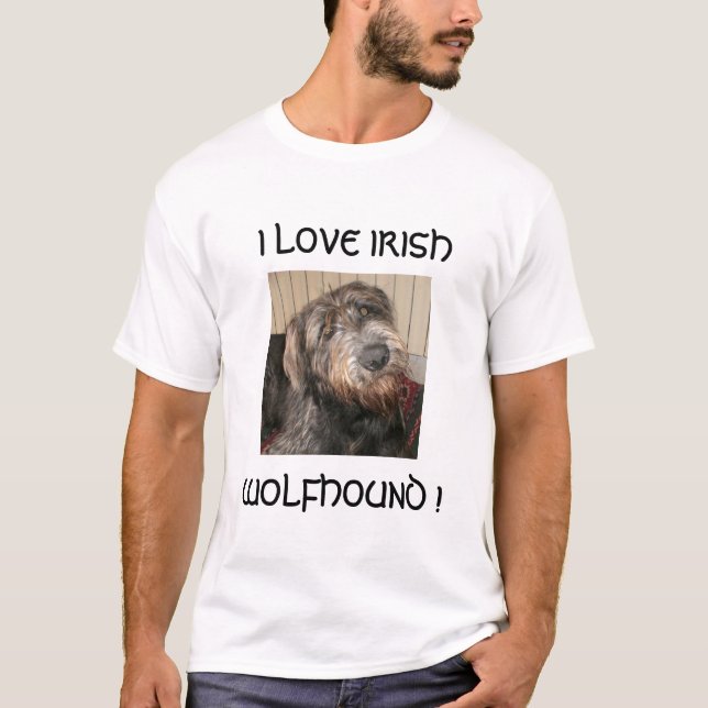 CAMISETA P3030030, I LOVE IRISH, WOLFHOUND! (Frente)