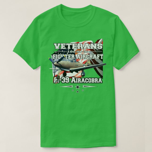 Camiseta P39 Avião de combate Airacobra (Frente do Design)