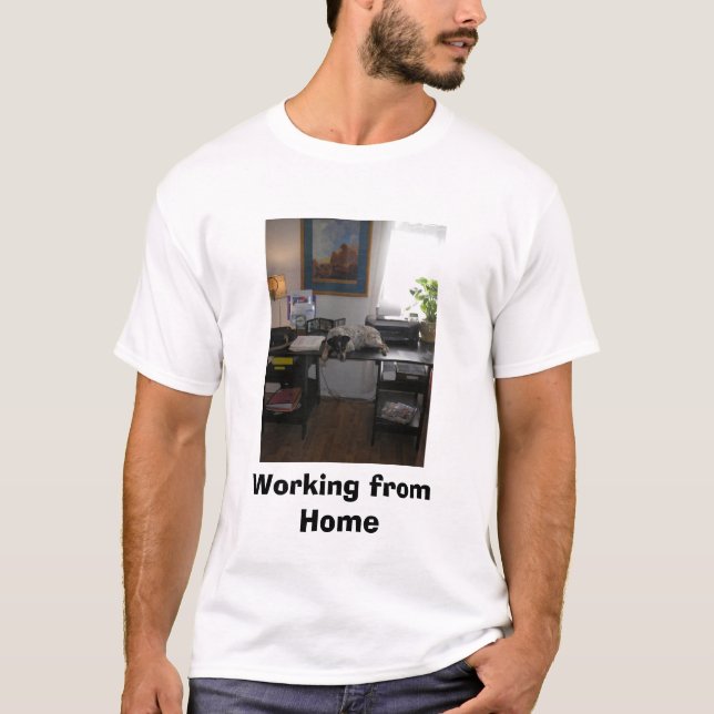 Camiseta P4040014, trabalhando da casa (Frente)