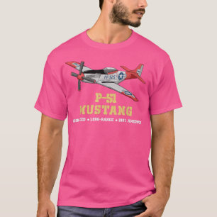 Camiseta P51 Bombardeiro contra a Segunda Guerra Mundial T