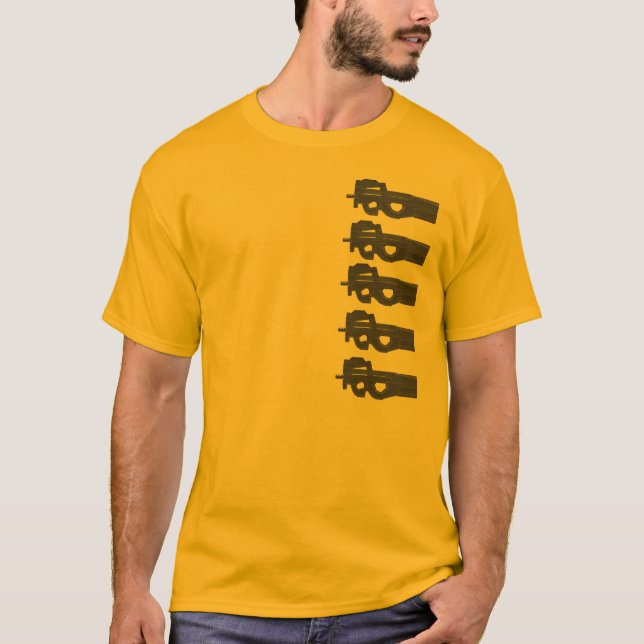 Camiseta P90 = melões rachados (Frente)