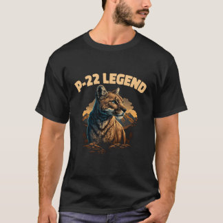 Camiseta P-22 Lago Prateado Do Leão De Montanha P22
