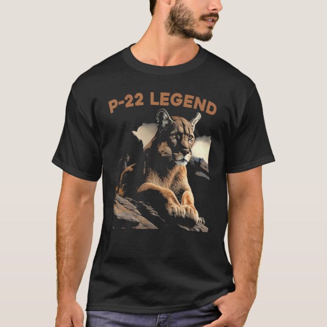 Camiseta P-22 Mountain Lion Silver Lake P22 (Frente)