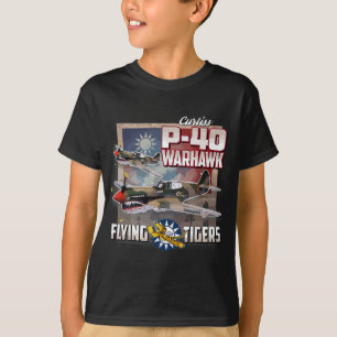Camiseta P-40 Tigres Voadores Warhawk