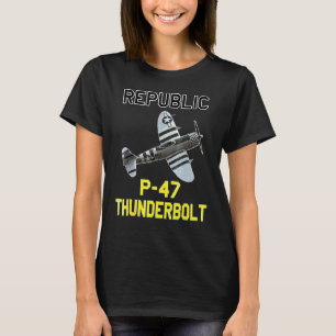 Camiseta P 47 Thunderbolt O Histórico Do Avião Jug Ww2