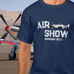 Camiseta P-51 Avião Antigo Veterano Militar Aeromoça WW2