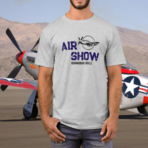 Camiseta P-51 Avião Antigo Veterano Militar Aeromoça WW2