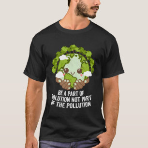 Camiseta P De Solução Não P De Ecologia De Árvores De Polui