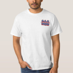 Camiseta P.E.P. Parte dianteira e parte traseira do pelotã