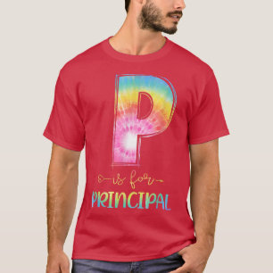 Camiseta P é para a diretora Tie Dye de volta à escola