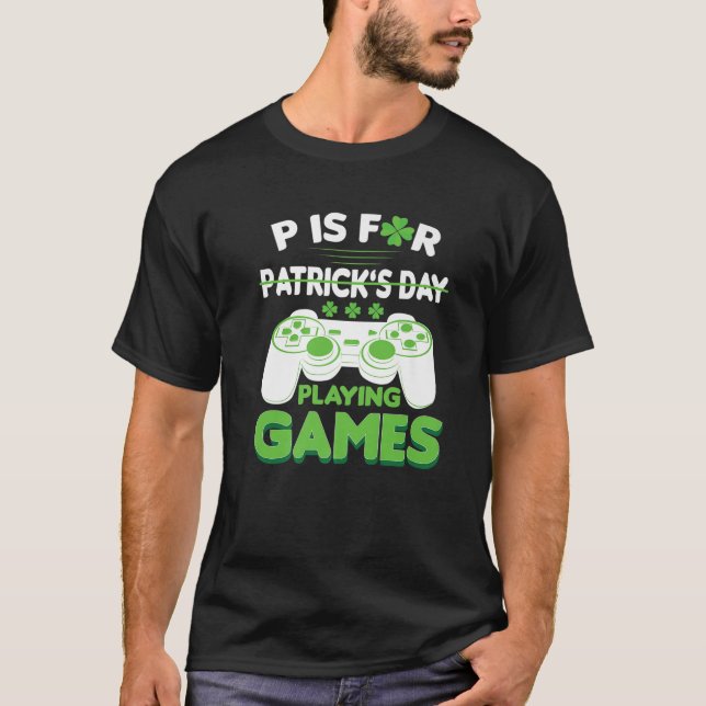 Camiseta P É Para Jogar Jogos Engraçados Jogadores De Dia d (Frente)